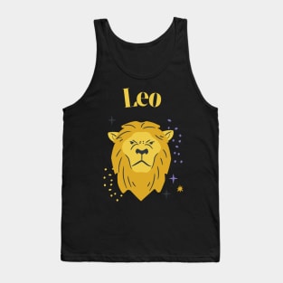 Leo Star Sign Zodiac Lion Astrology Tank Top